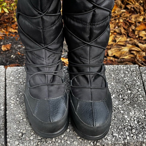 Lauren Ralph Lauren Quinly Black Winter Boots Size 9 - Picture 3 of 14